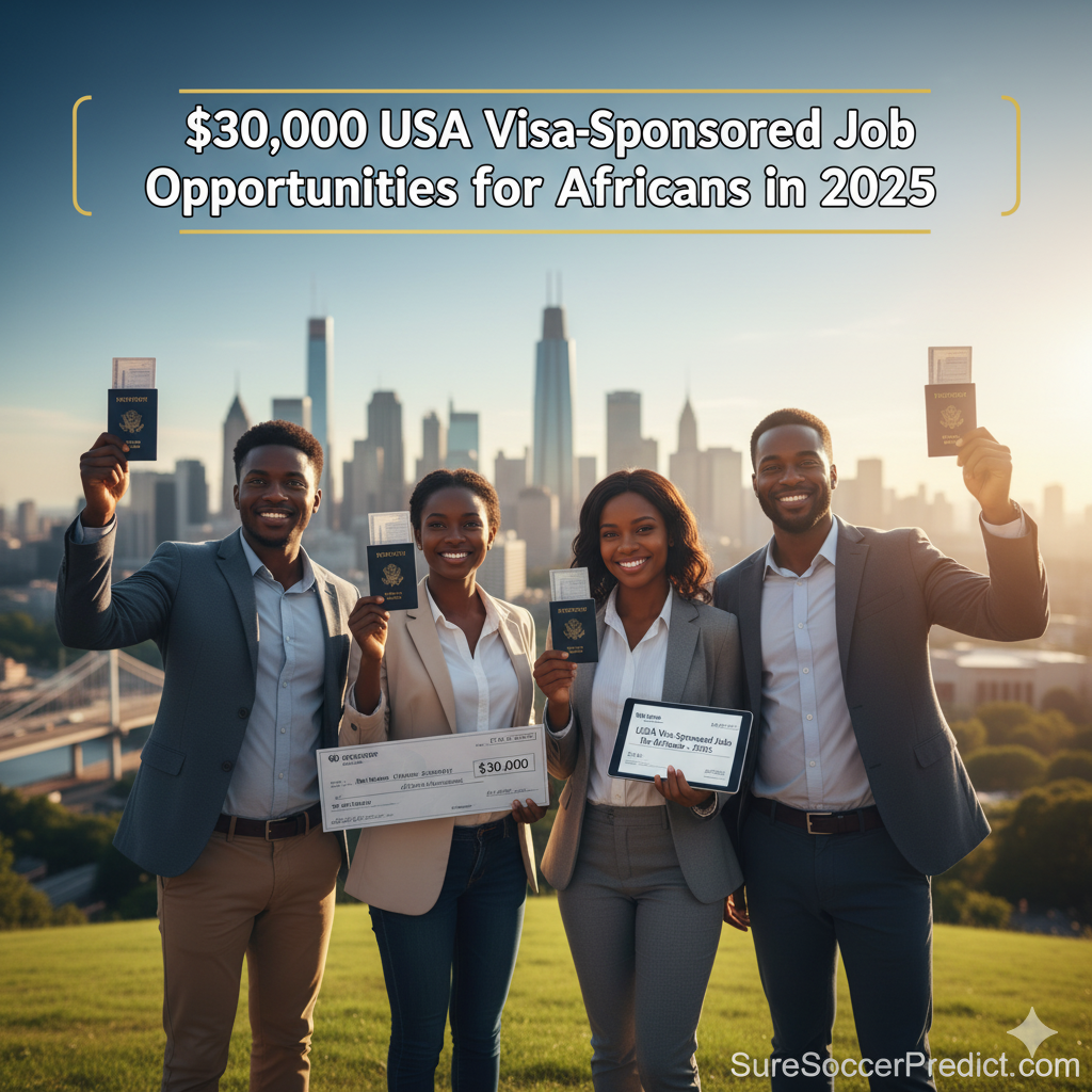 $30,000 USA Visa-Sponsored Job Opportunities for Africans in 2025